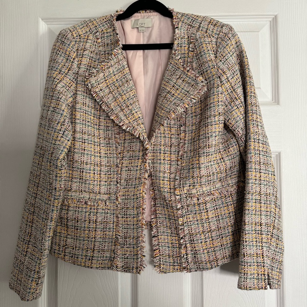 LOFT petite multicolor blazer